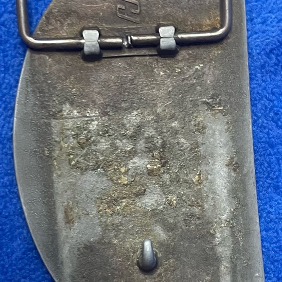 VINTAGE Metal “Raleigh Lights” Belt Buckle. Long Haul Semi Rig. - Picture 3 of 3